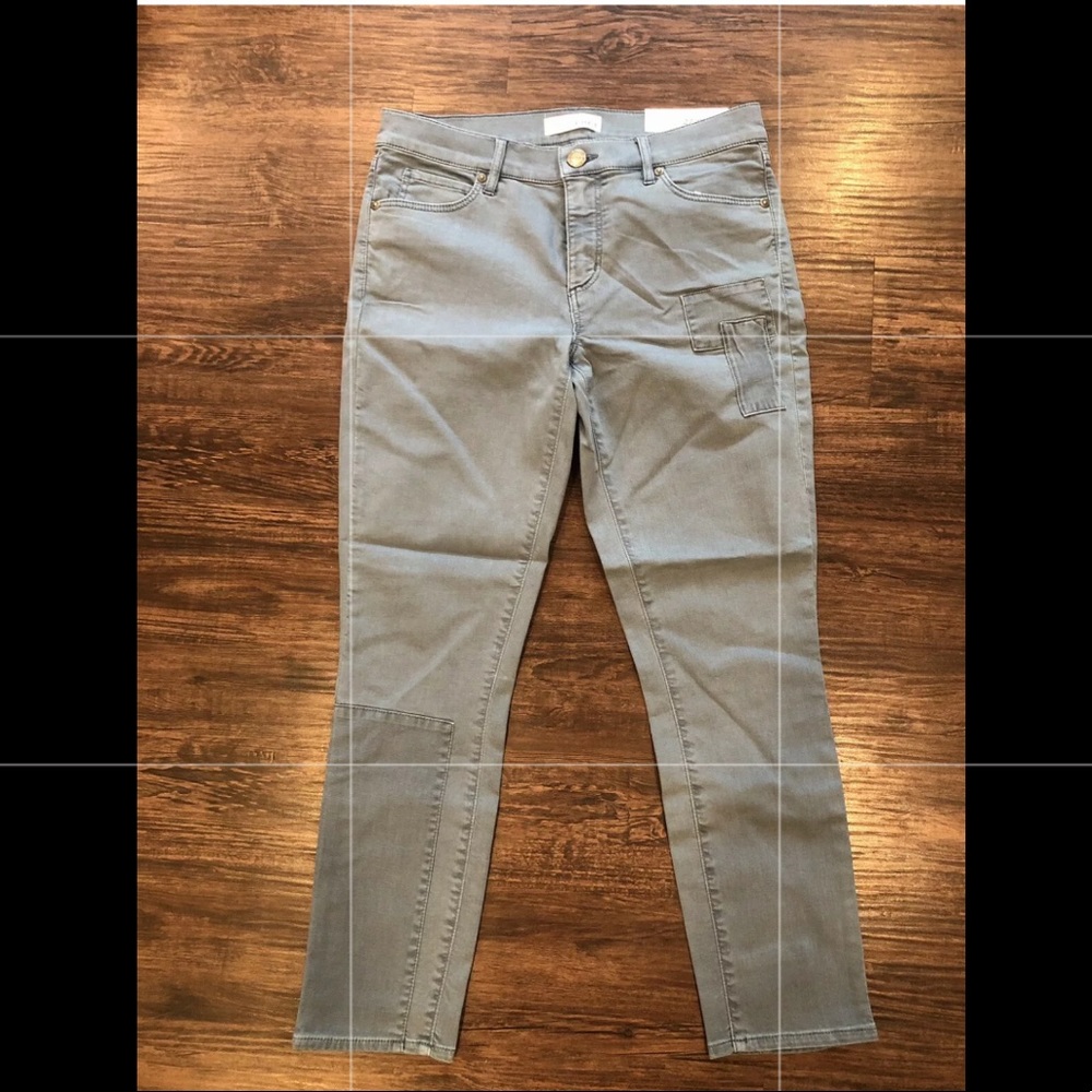 LOFT Women’s Gray Modern Skinny Crop Pants size 4